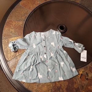 😊 4 for $20 Sale!  Carter Girls Size 18 Month Llama Top